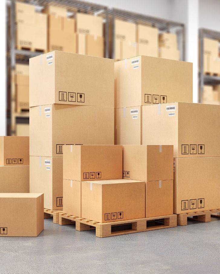 warehouse boxes needing storage